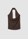 Brown halter-neck top in stretch fabric, regular fit_4