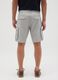 Men's grey pure cotton regular fit shorts_2