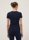 Blue fitted short-sleeve stretch-cotton T-shirt_3