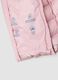 Pink Ultralight Hooded Puffer Jacket with Zip for Girls_3