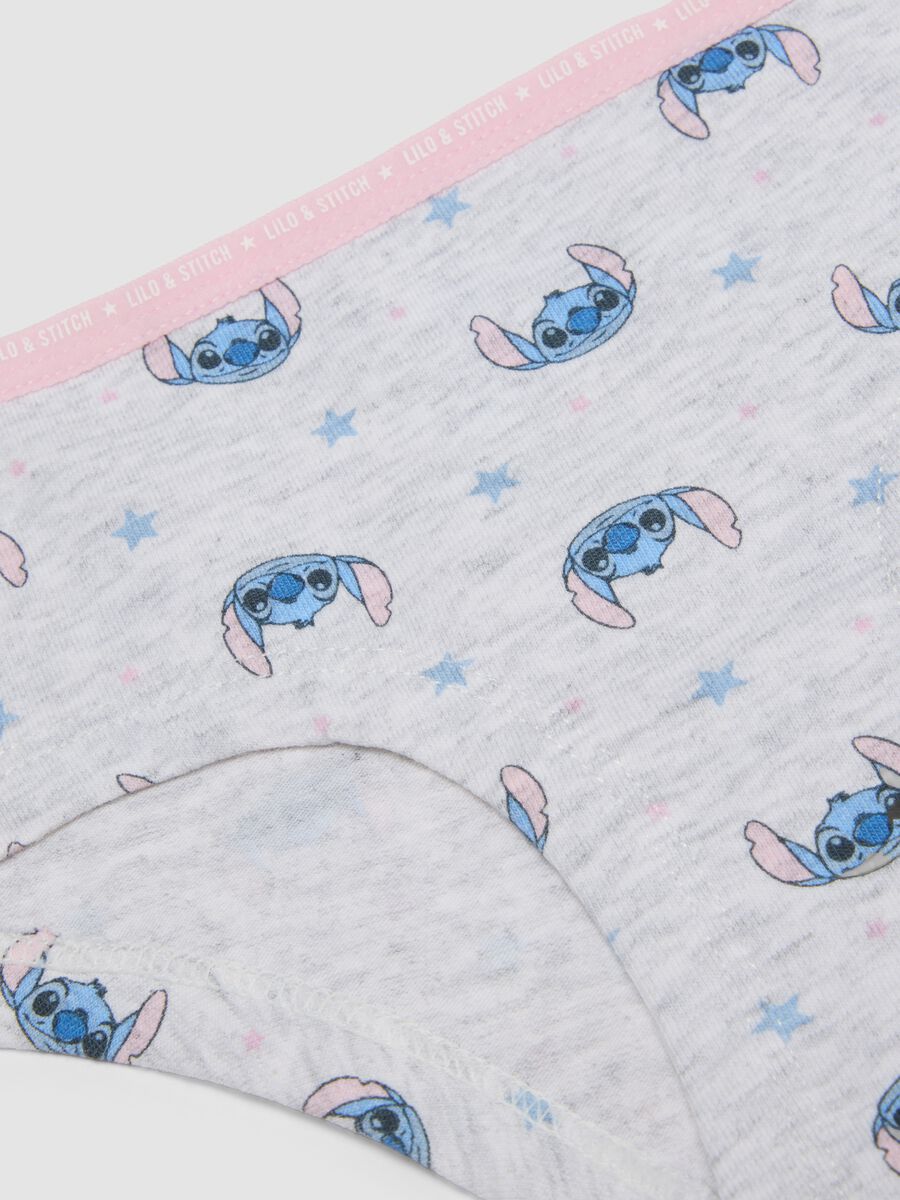 Tripack di slip multicolor in cotone organico elasticizzato con stampe Lilo & Stitch_3