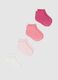 Multipack of short multicolor cotton blend socks for baby girl with regular fit_0