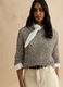 Multicolour cotton blend regular fit pullover with knitted design_0