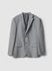 Grey single-breasted blazer with regular fit micro-checks_4
