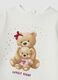 White organic stretch cotton T-shirt with teddy bear print_2
