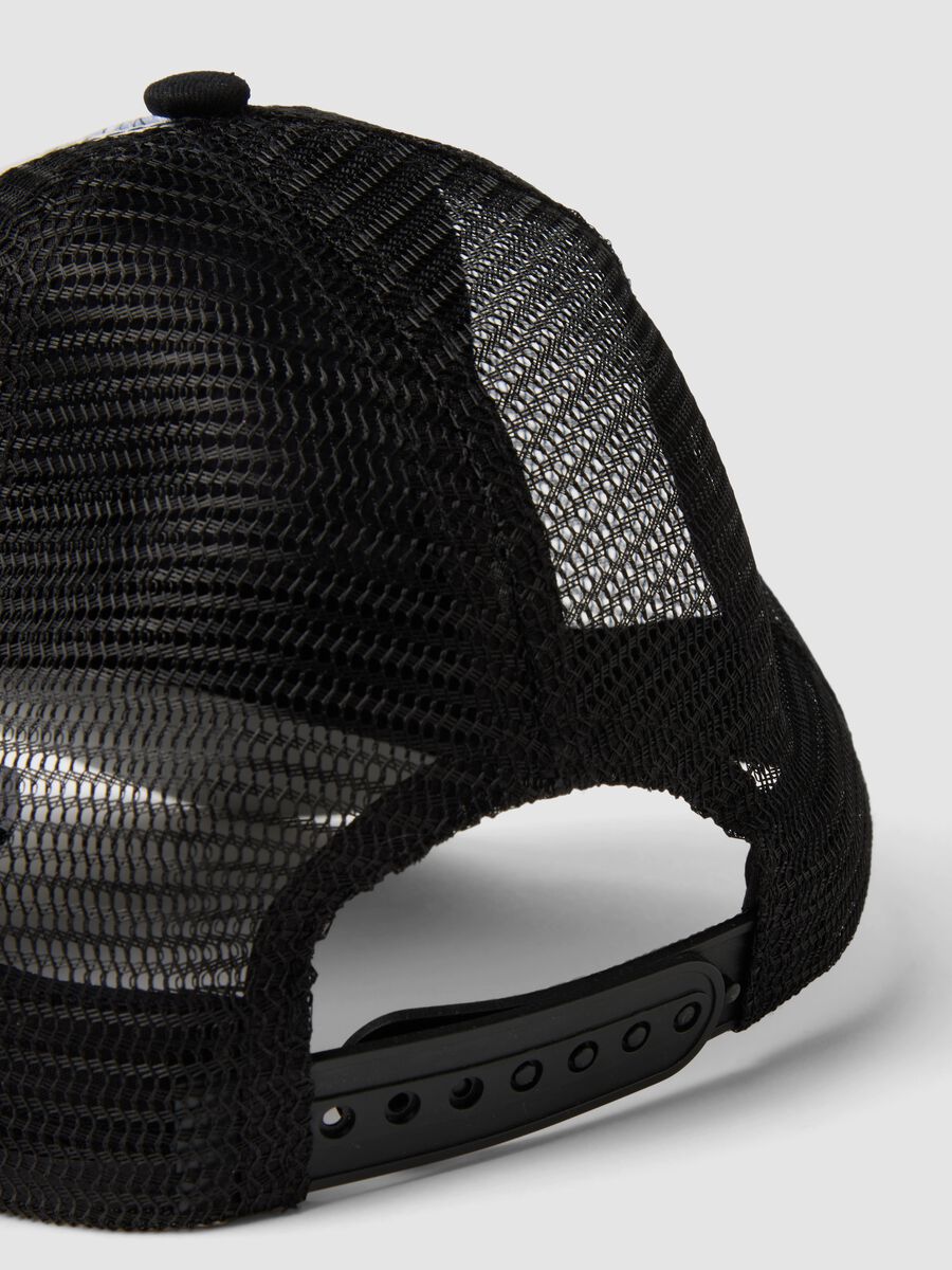 Cappello baseball bianco e nero in puro cotone_2