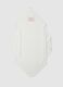 Newborn white cotton blend robe with hood_1