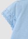 Blue pure cotton short-sleeve T-shirt_3