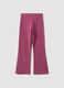 Pink cotton-stretch flared leggings_1