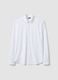 White slim-fit shirt in breathable stretch fabric with 4-way stretch_0
