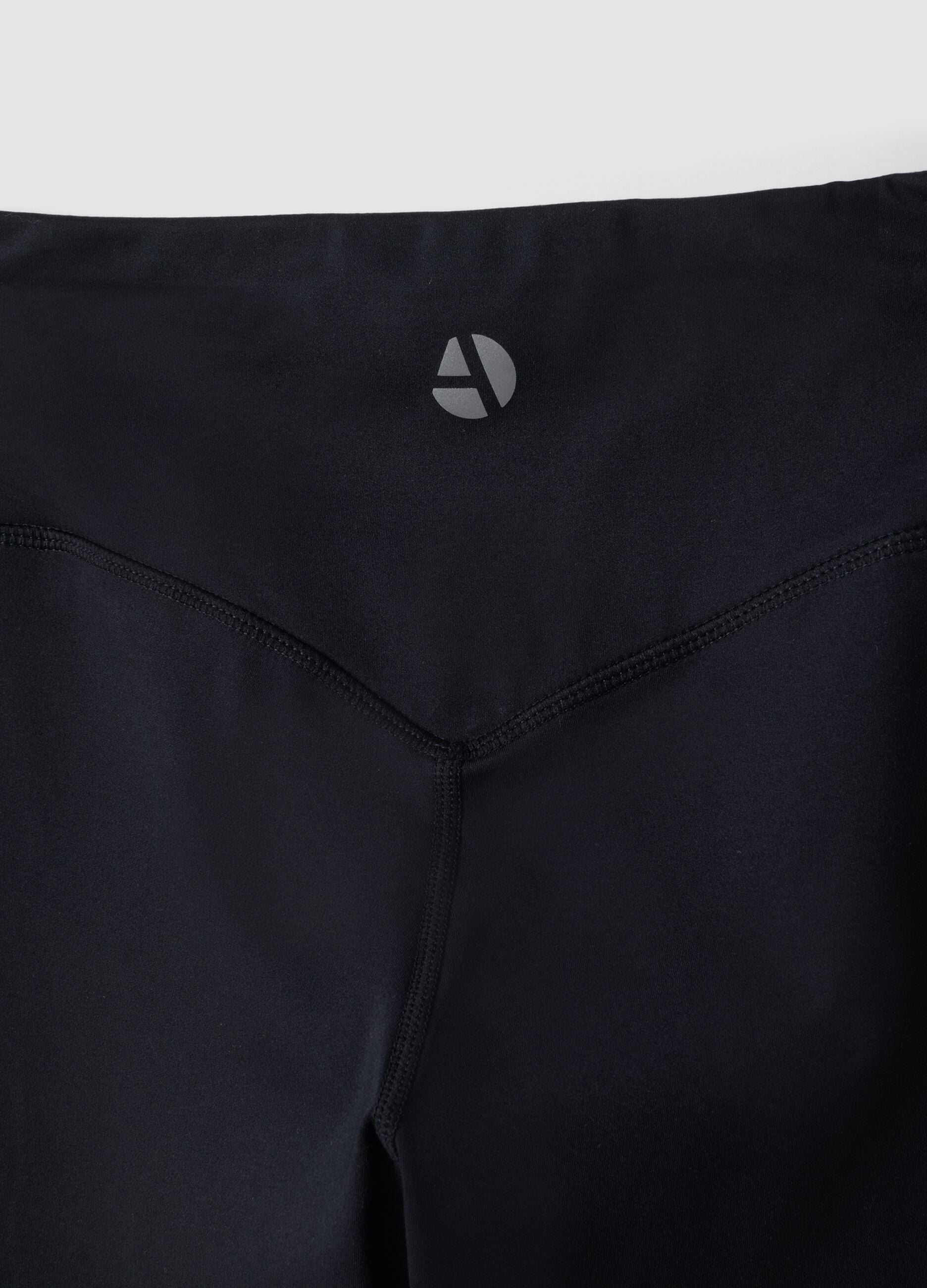 Black high-waisted breathable stretch leggings ALTAVIA STUDIO