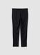 Black formal slim-fit trousers in 4-way stretch fabric_2