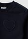 Blue pure cotton set with crew-neck sweatshirt for baby girl_3