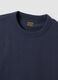 Blue pure cotton crew-neck T-shirt, relaxed fit_1
