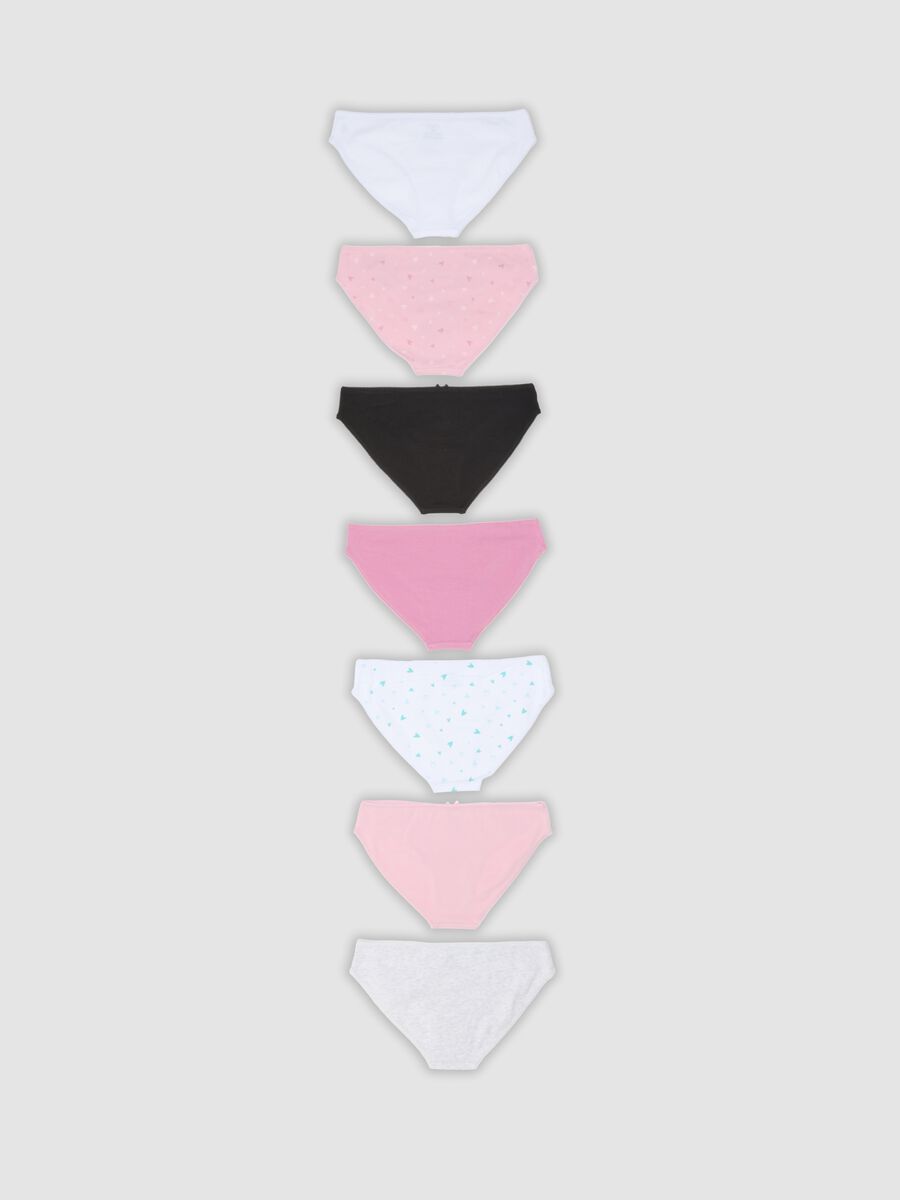 Girls&rsquo; 7-pack multicolour organic cotton briefs_1