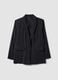 Black regular-fit viscose-blend blazer_4