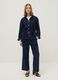 Blue denim jacket in pure cotton regular fit with buttons_1