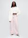 Pink denim trousers with regular fit_0