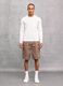 100% Linen Shorts in Mocha_1
