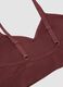 Brown stretch microfibre bralette bra with removable padding_5