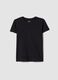 Girls&rsquo; black pure cotton regular-fit T-shirt_3