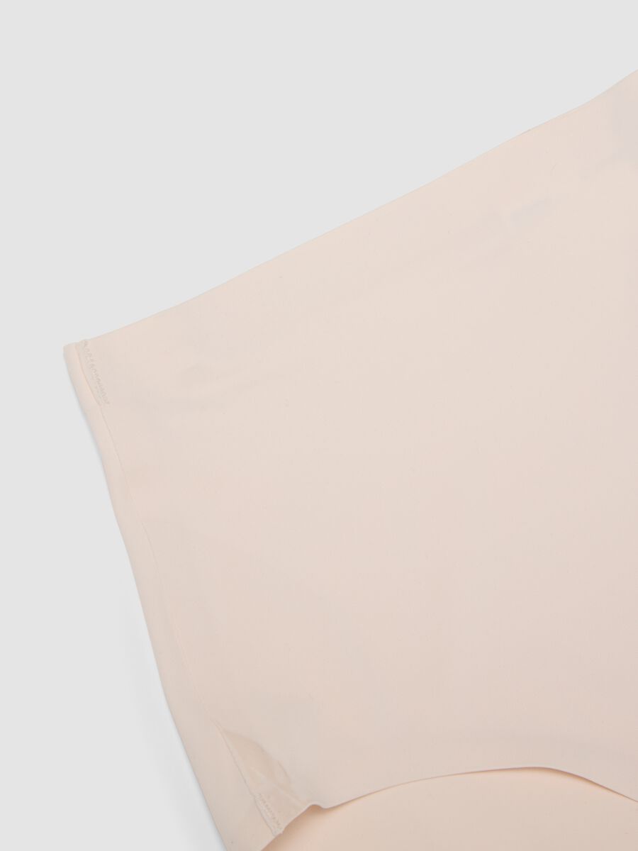 Pink high-waisted Brazilian briefs in stretch fabric with a shaping effect_5
