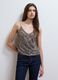 Beige fitted tank top with thin straps in stretch fabric_2