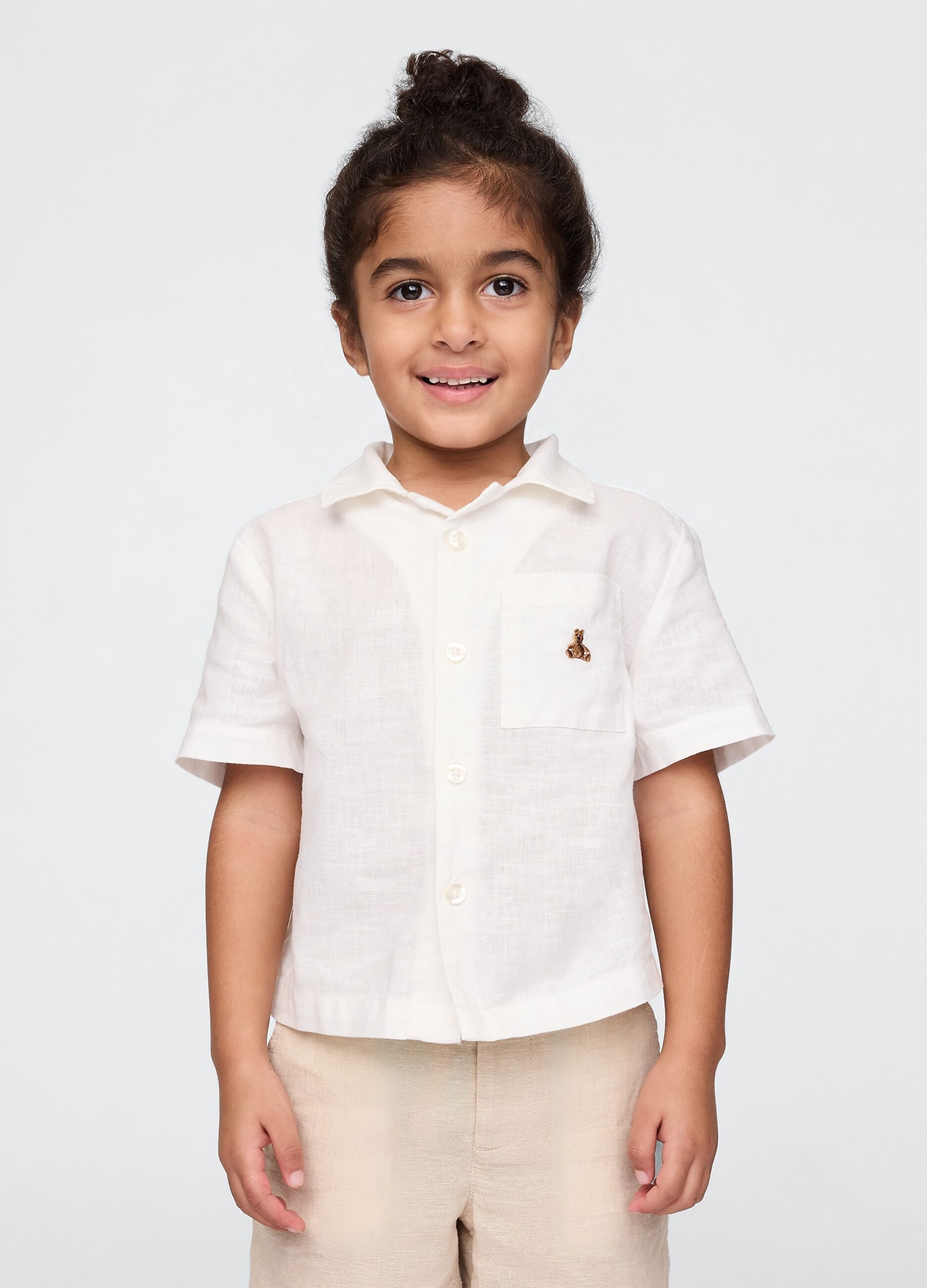 Linen and Cotton Shirt for Boys GAP Kids