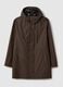 Brown rain jacket regular fit with hood_4