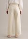 White pure cotton straight-fit trousers with drawstring_2