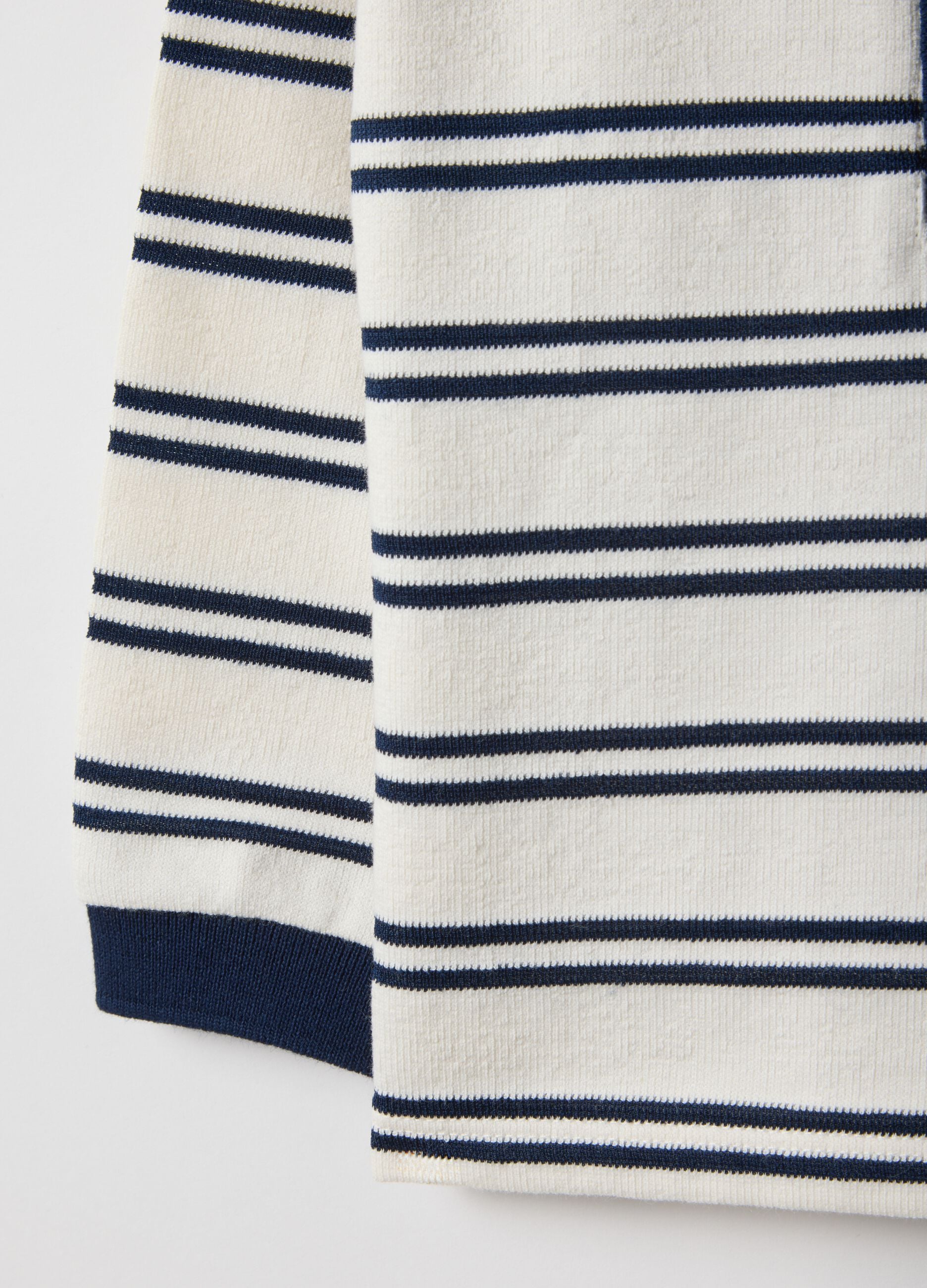 Regular fit multicolour striped cotton blend polo for boys