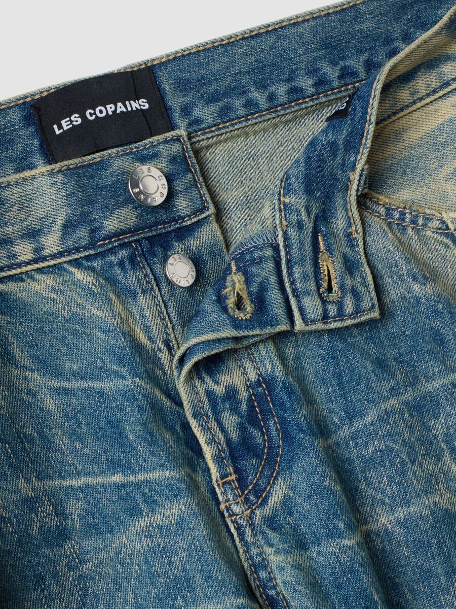 Jeans azzurro in puro cotone dal fit loose_5