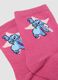 2-pack pink mid-calf socks in stretch organic cotton with Lilo & Stitch print_1