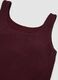 Purple stretch viscose crew-neck vest top_5