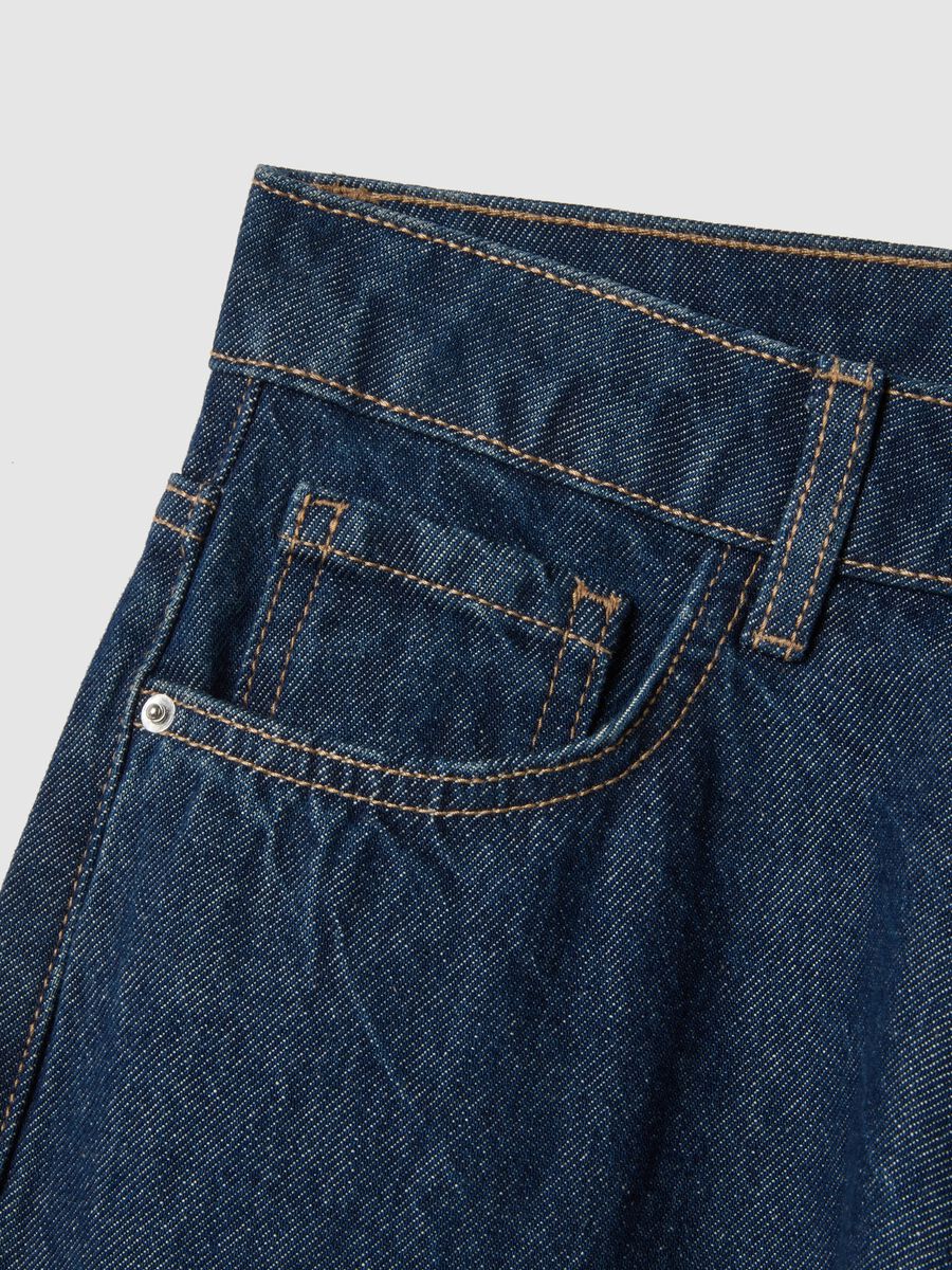 Jeans in puro cotone blu boyfriend fit_5