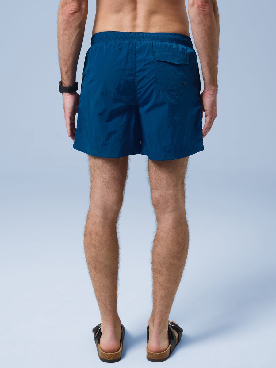 Costume boxer blu con vita elasticizzata ALTAVIA SAILING_3