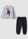 Grey organic cotton-blend set with MARVEL Spider-Man print_0