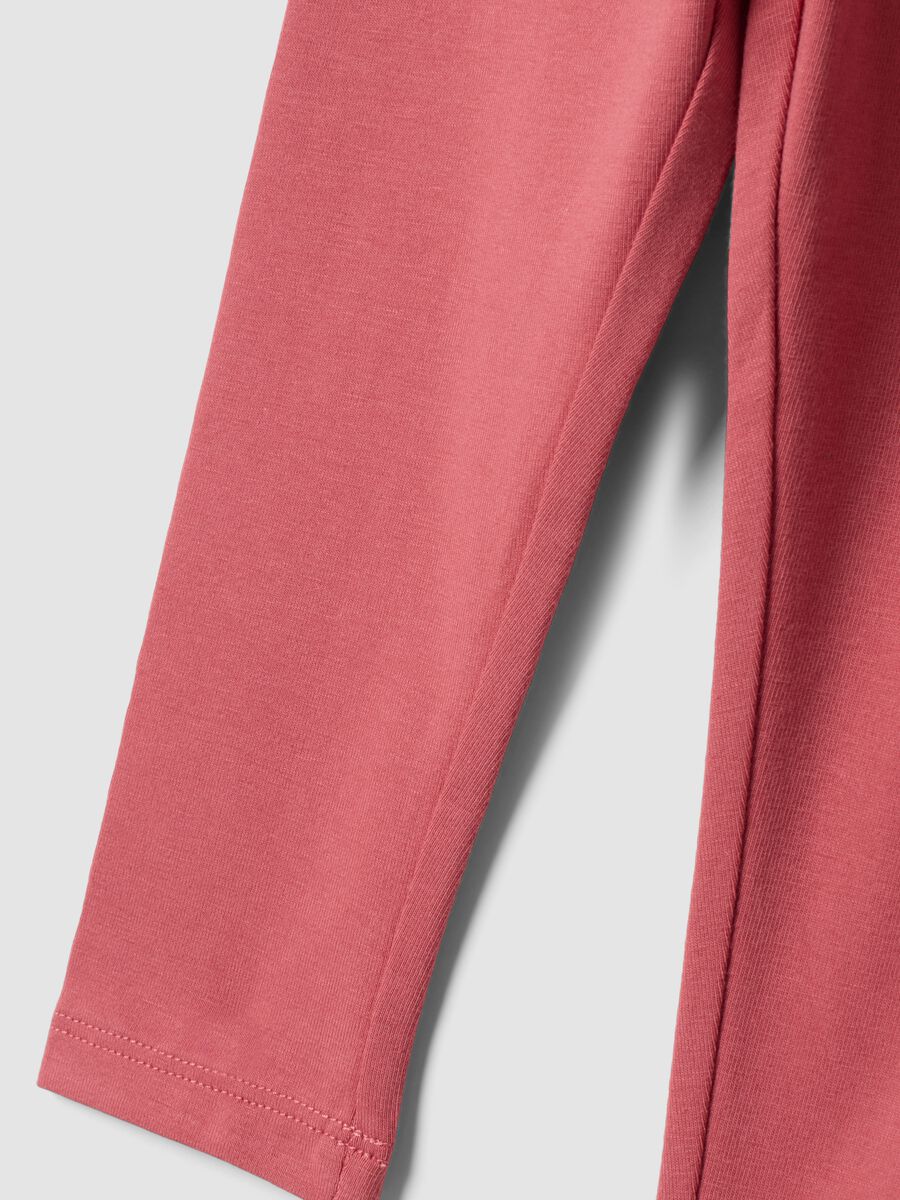 2-pack multicolour organic stretch cotton leggings for baby girl_3