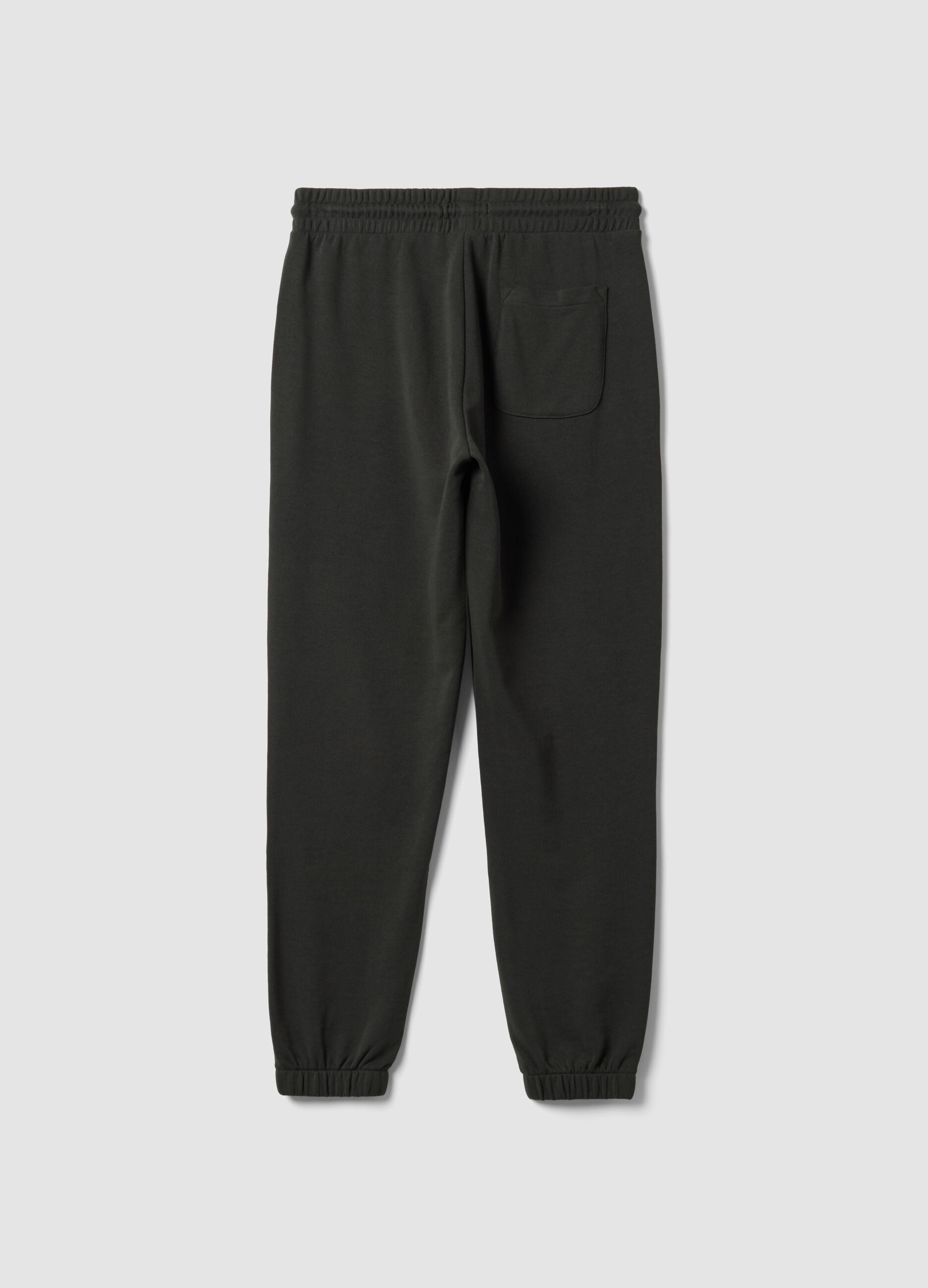 Dark grey regular-fit cotton-blend joggers