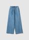 Azure Denim Pure Cotton Jogger Trousers Regular Fit_4