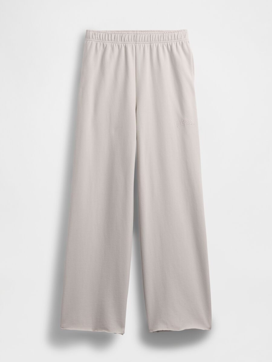 Wide-leg cotton-blend trousers_4