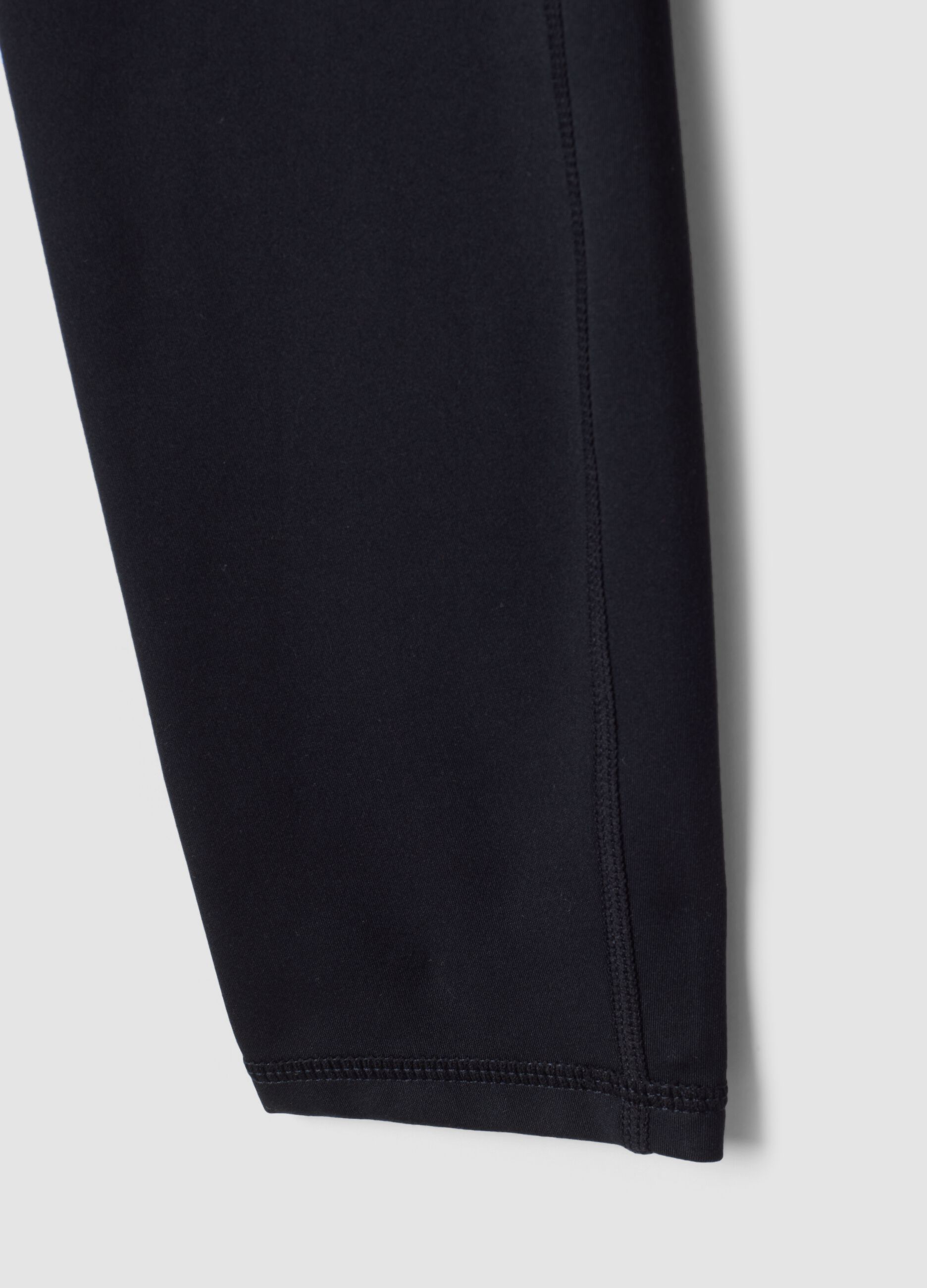 Black high-waisted breathable stretch leggings ALTAVIA STUDIO