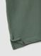Green short-sleeved polo shirt in pure organic cotton_5