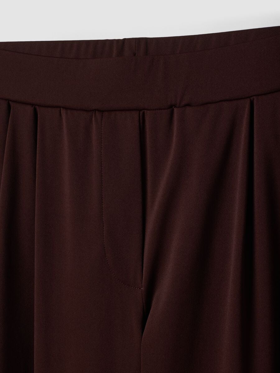 Brown Easy Dry wide-leg stretch trousers ALTAVIA STUDIO_7