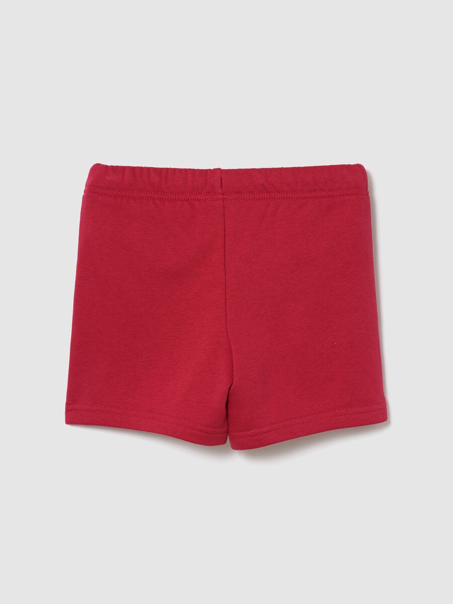 Cotton-blend drawstring shorts_1