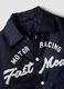 Blue varsity jacket with zip and racing print_1