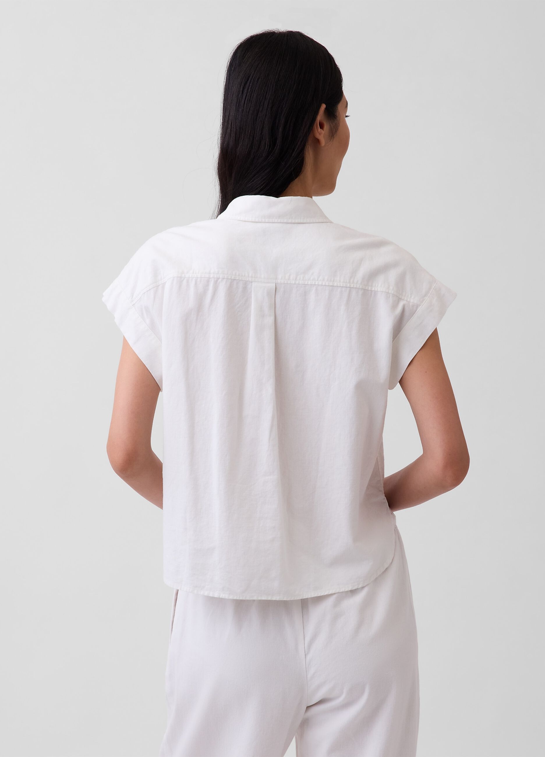 Linen blend shirt