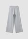 Girls&rsquo; grey culotte trousers in pure organic cotton_1