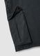 Blue stretch cotton cargo Bermuda shorts_5