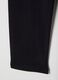 Girls' black stretchy cotton leggings slim fit with star_3
